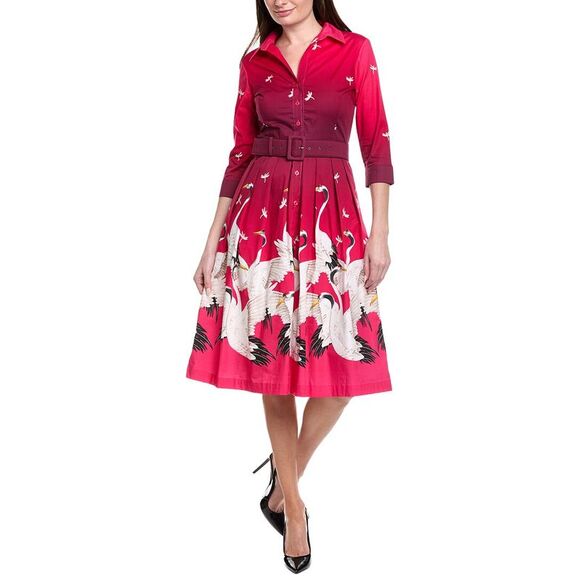 Samantha Sung WomensAudrey 1 Shirtdress Pink